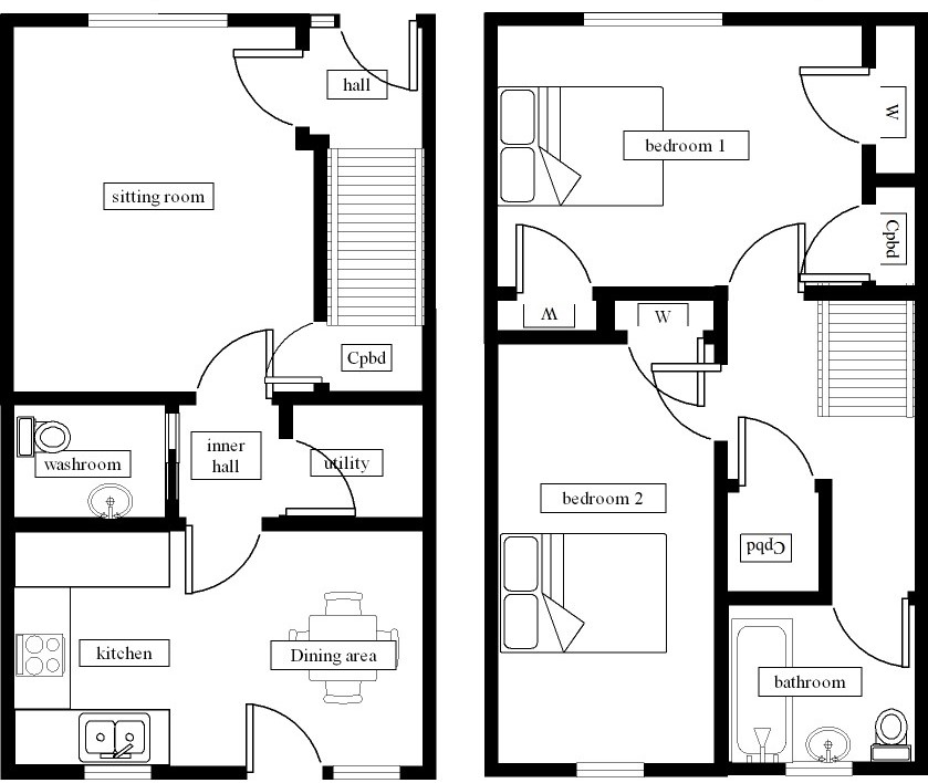 Floor Plan for 10 Woodlands Drive , Newton Stewart